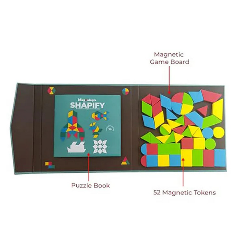 Toy Kraft- Magnalogix Shapify - 52 pcs