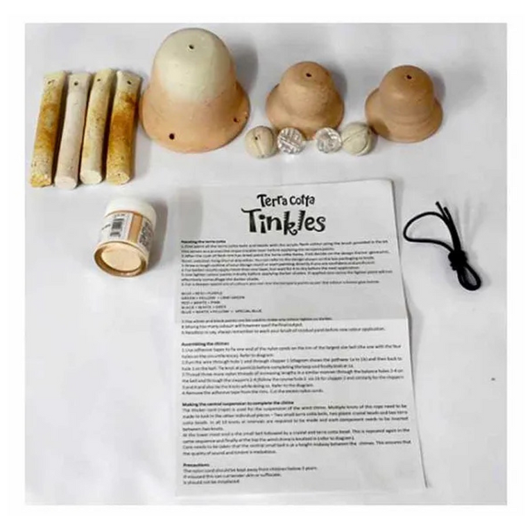 Toy Kraft Terracotta Tinkles Make A Windchime Kit - Multicolour