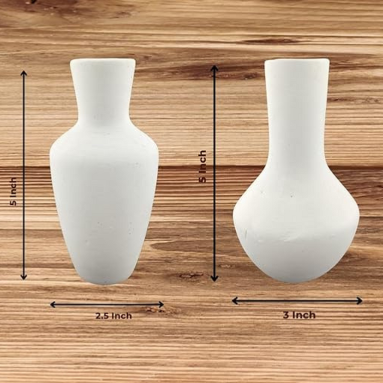 Toy Kraft Terracotta Oriental Flower Vases Kit - Multicolour