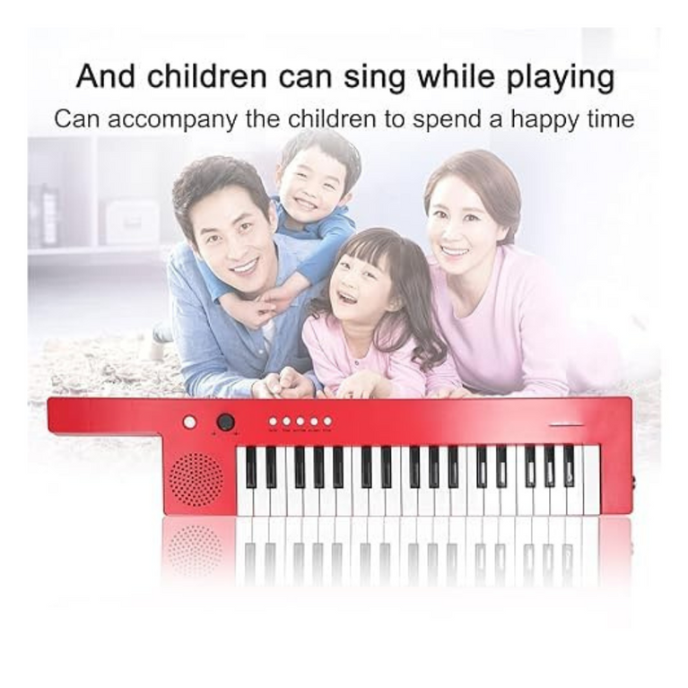 Ninos 37 Keys Portable Electronic Piano Keyboard Toy with Microphone & Carry Strap