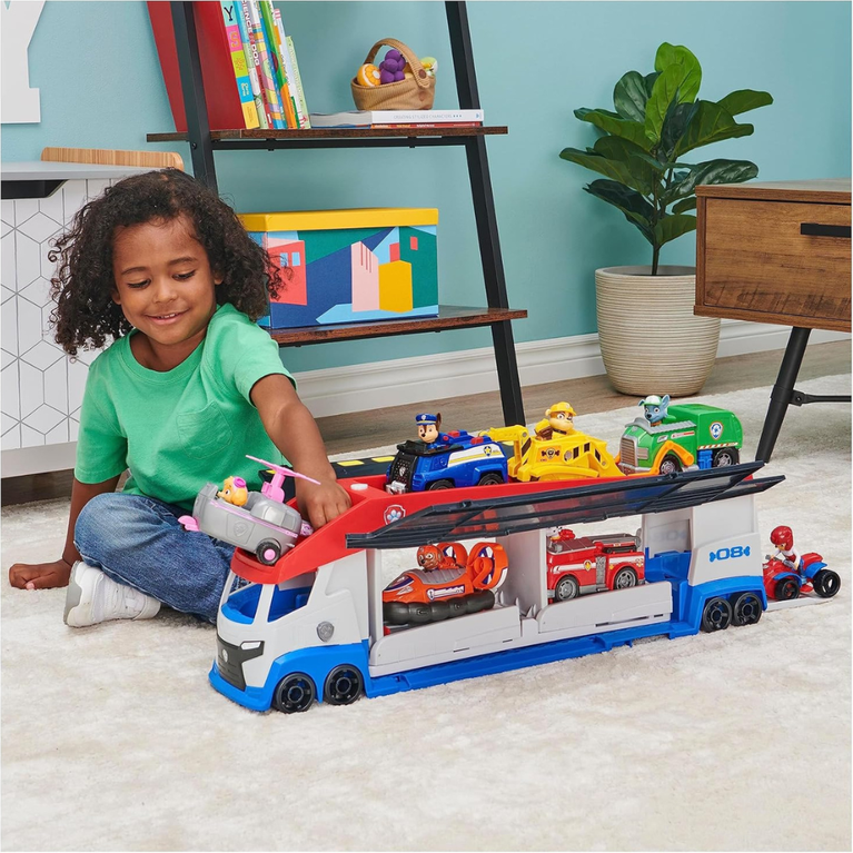 Paw Patrol, Transforming PAW Patroller with Dual Vehicle Launchers, Ryder Action Figure and ATV Toy Car, Kids Toys for Ages 3 and up