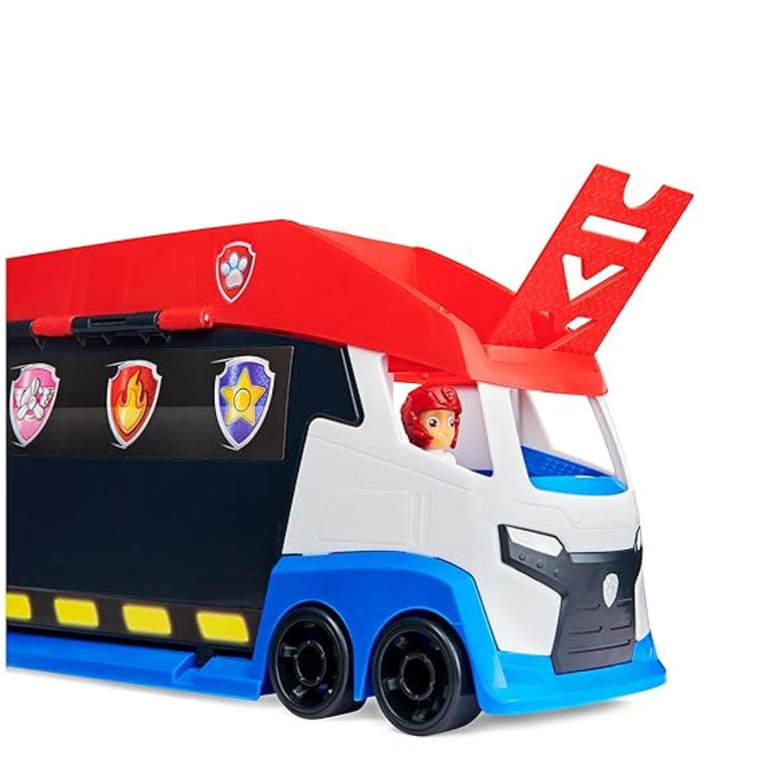 Paw Patrol, Transforming PAW Patroller with Dual Vehicle Launchers, Ryder Action Figure and ATV Toy Car, Kids Toys for Ages 3 and up