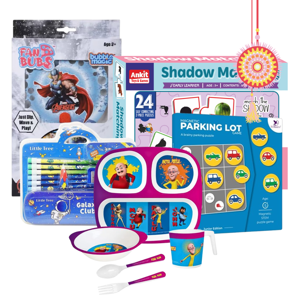 Ninos Rakhi Special Gift Set for Kids – Fun-Filled Toy Surprise Box