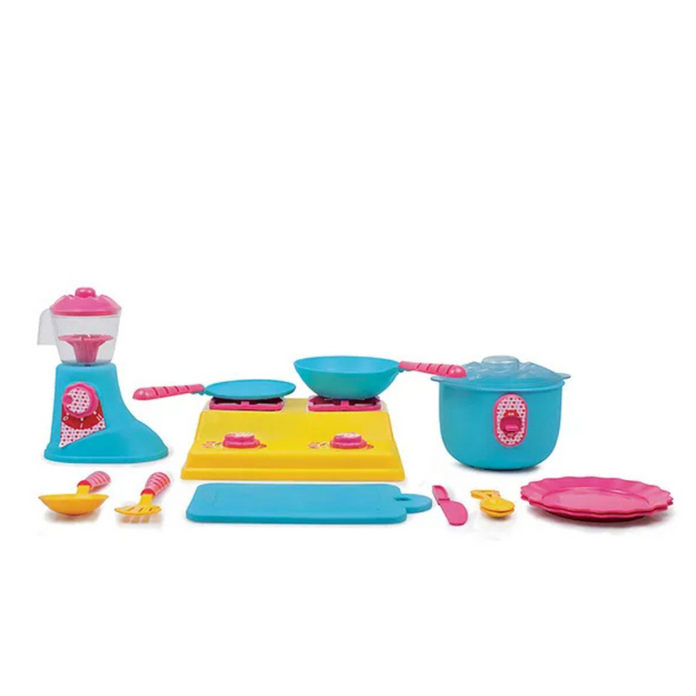 Giggles Kitchen Set Deluxe Multicolor - 19 Pieces