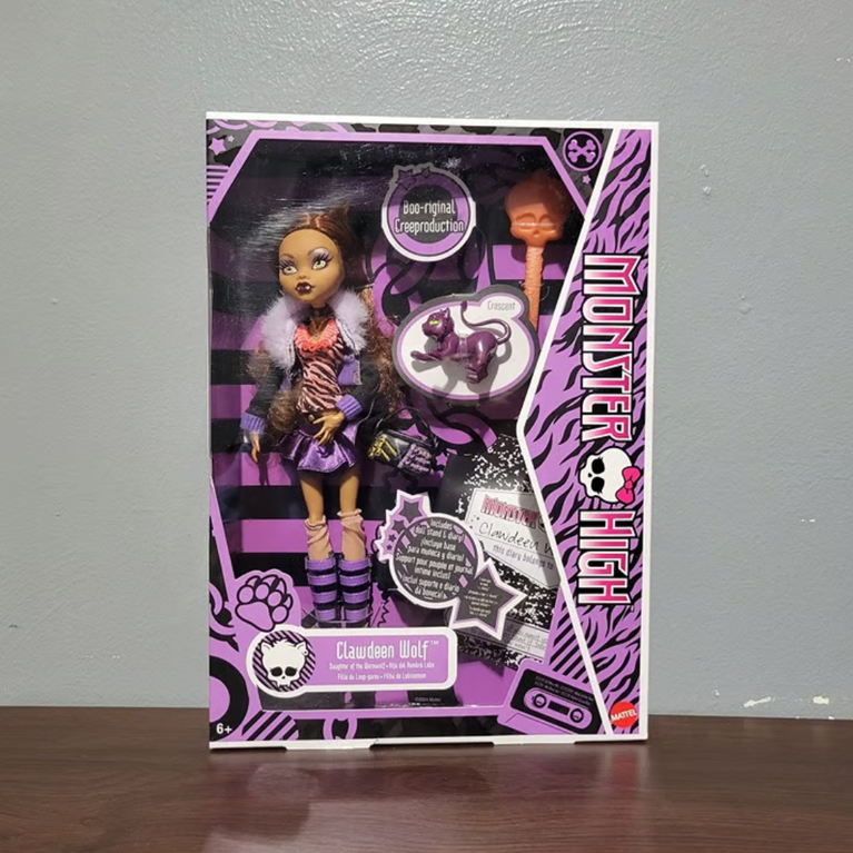 Monster High Clawdeen Wolf Reproduction Doll Wearing Original Fashion