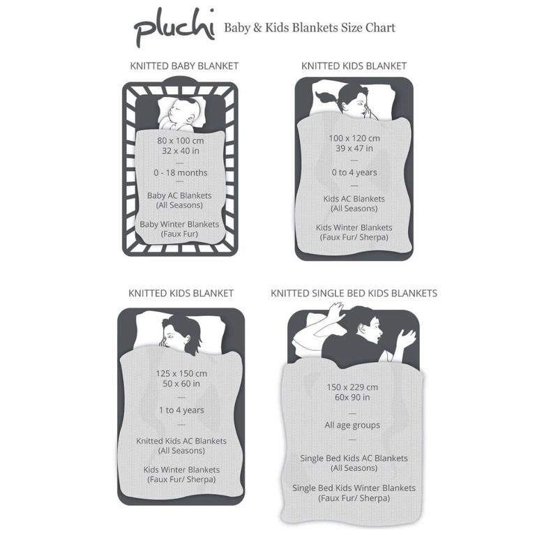 PLUCHI-BABY BLANKET DOTS PRINT