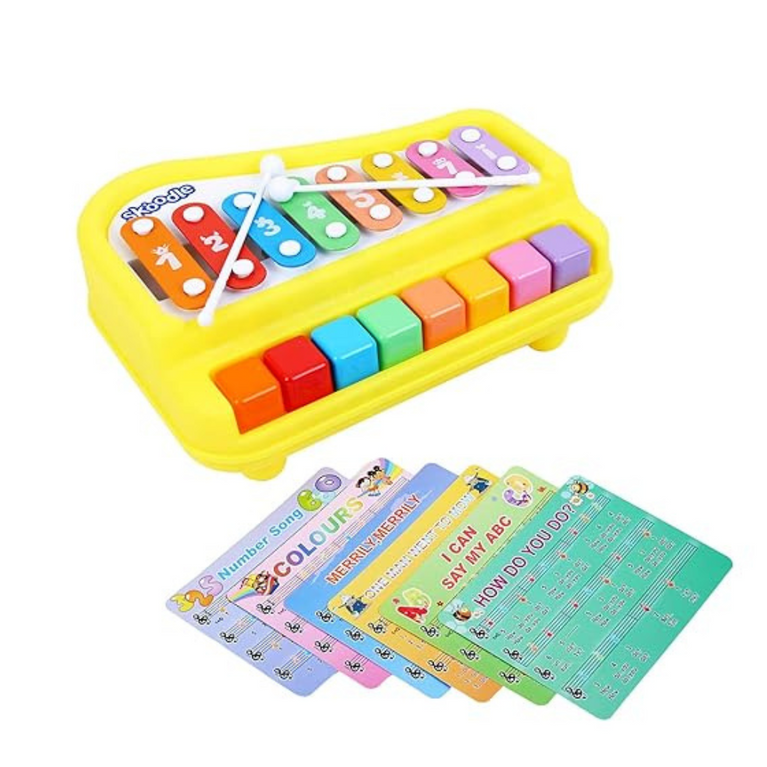 Skoodle 2-in-1 Xylophone Musical Piano Non-Toxic ,BPA free Suitable For Kids.