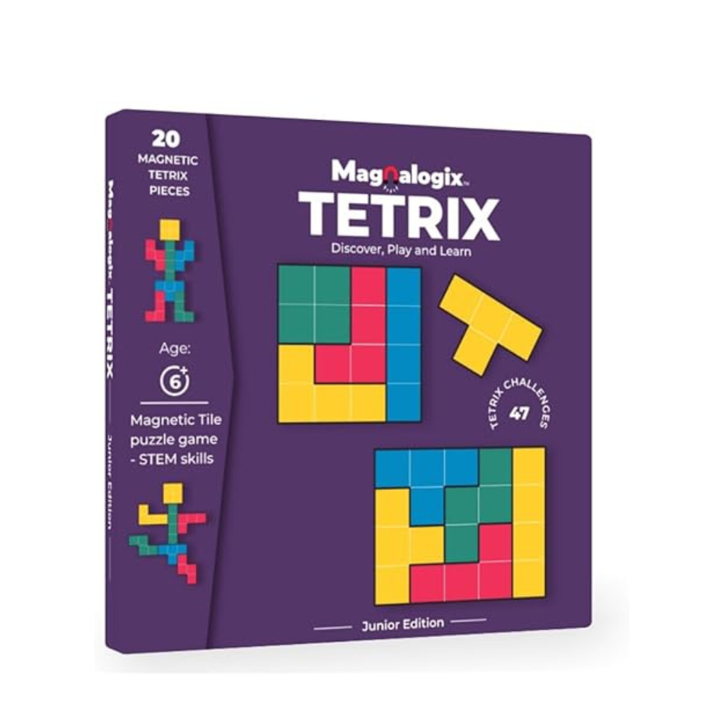 Toy Kraft- Magnalogix Magnetic Game Tetrix for Kids-20Pcs