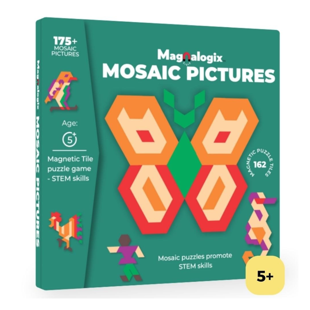 Mosaic Pictures - Magnetic Tile Puzzle Game for 5 Years & Above