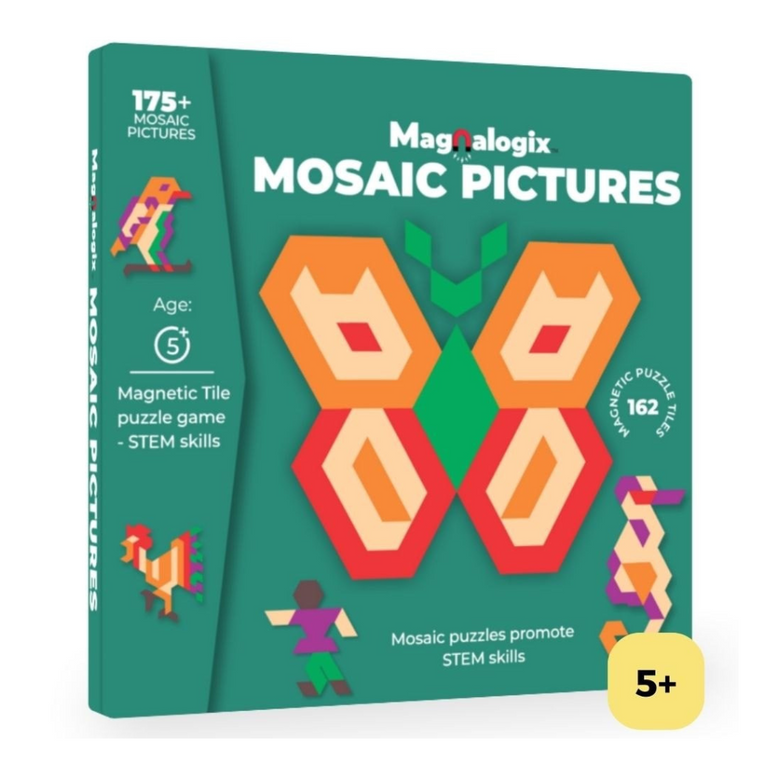 Mosaic Pictures - Magnetic Tile Puzzle Game for 5 Years & Above