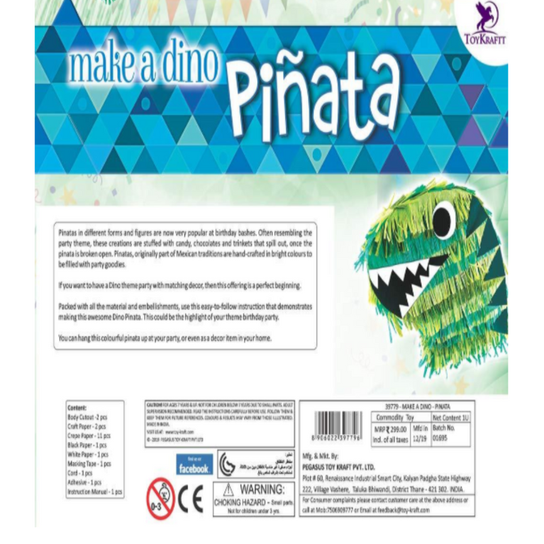 Toykraft: Dino Pinata, Make A Dino Pinata