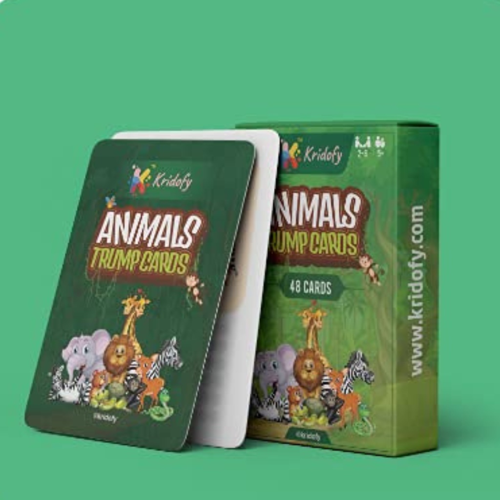 Kridofy - Animals Trump Cards Educational Toy
