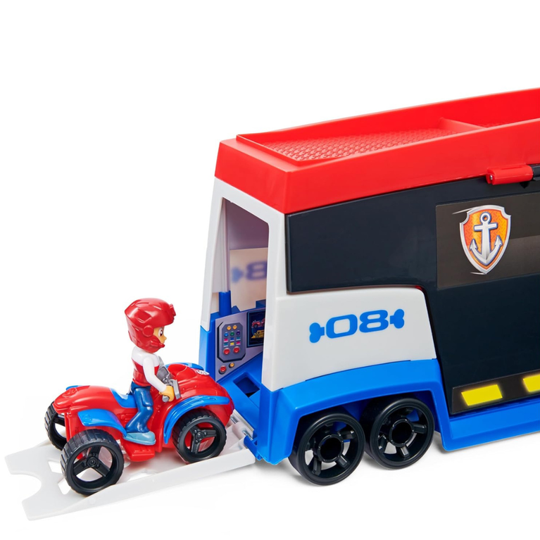 Paw Patrol, Transforming PAW Patroller with Dual Vehicle Launchers, Ryder Action Figure and ATV Toy Car, Kids Toys for Ages 3 and up
