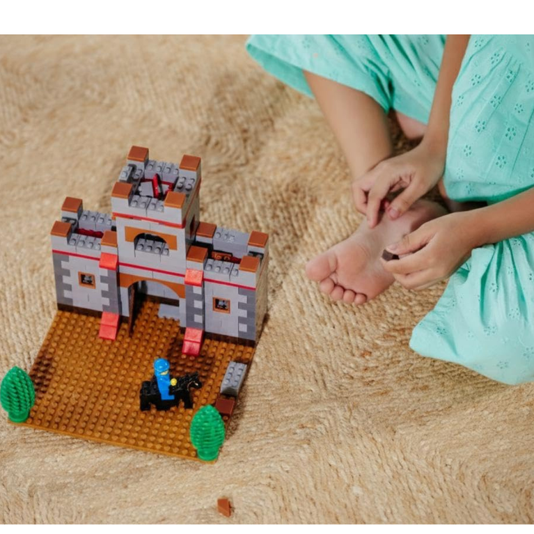 Peacock Castle Set Junior Smart Building Blocks 450-Pieces | Toy for Kids Ages 6+ Years