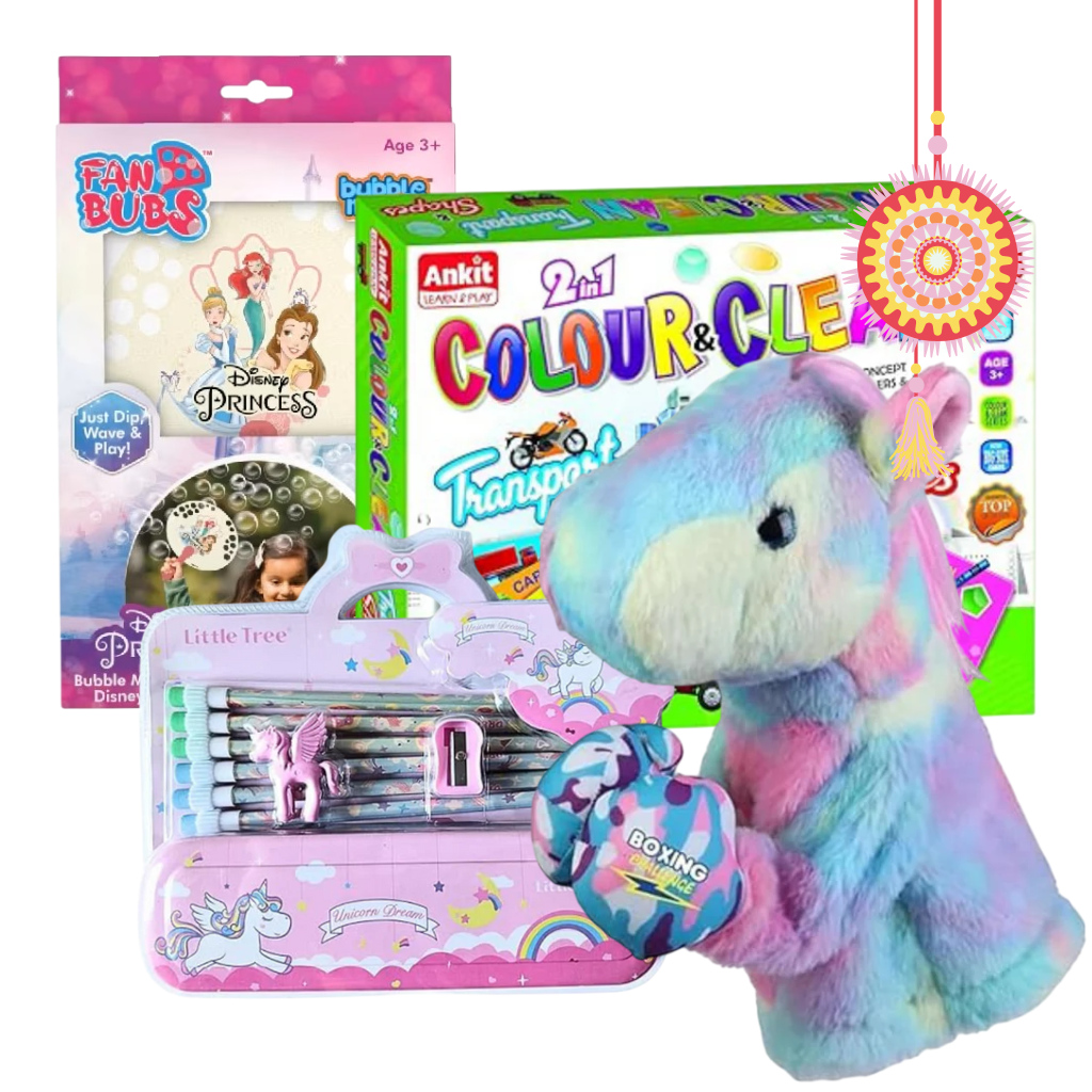Ninos Rakhi Special Gift Set for Kids – Fun-Filled Toy Surprise Box