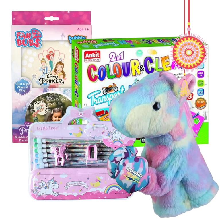 Ninos Rakhi Special Gift Set for Kids – Fun-Filled Toy Surprise Box