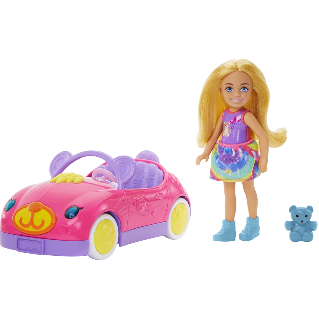 Barbie Chelsea Teddy Car, 3Y+, Multicolour