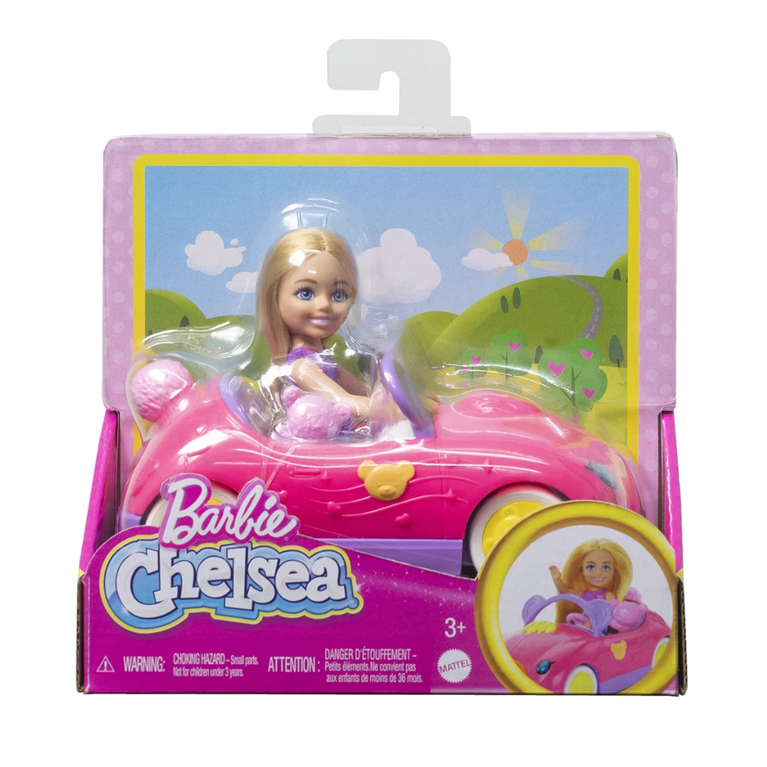 Barbie Chelsea Teddy Car, 3Y+, Multicolour