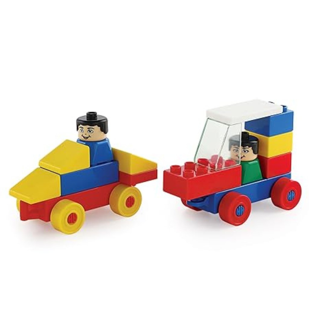 KINDER Bloxks Multicolor KB Car Blocks Set Construction Blocks for Kids