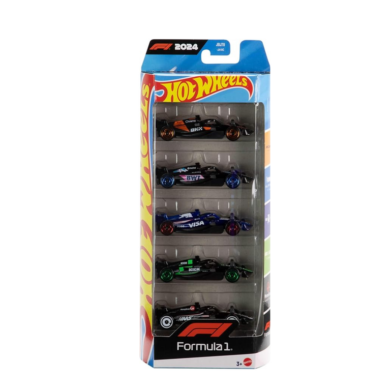 HotWheels Formula 1 -Rakhi Special Gift Set of Formula 1 With Pop Culture Riders – Fun-Filled Toy Surprise Gift Box