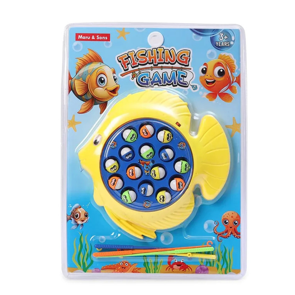 Maru & Sons Musical Fishing Game with Fishing Rod