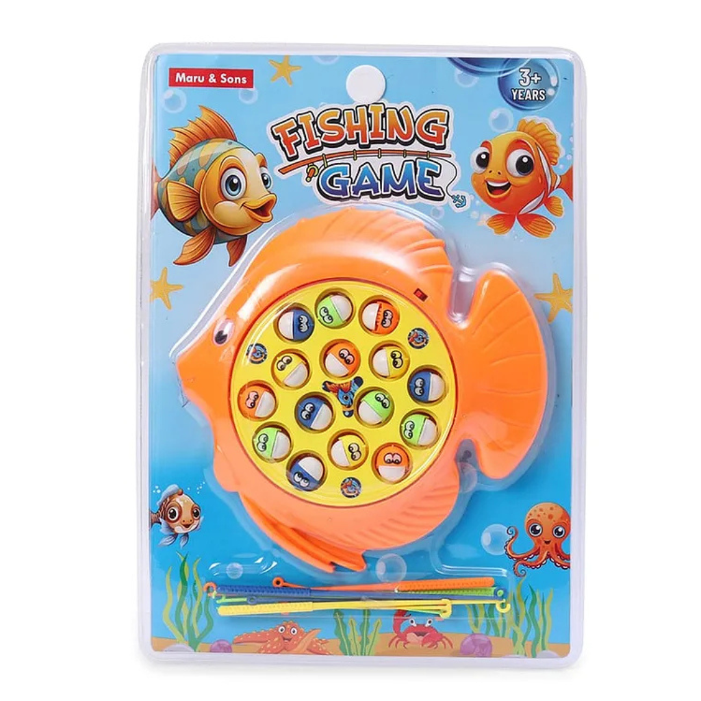 Maru & Sons Musical Fishing Game with Fishing Rod
