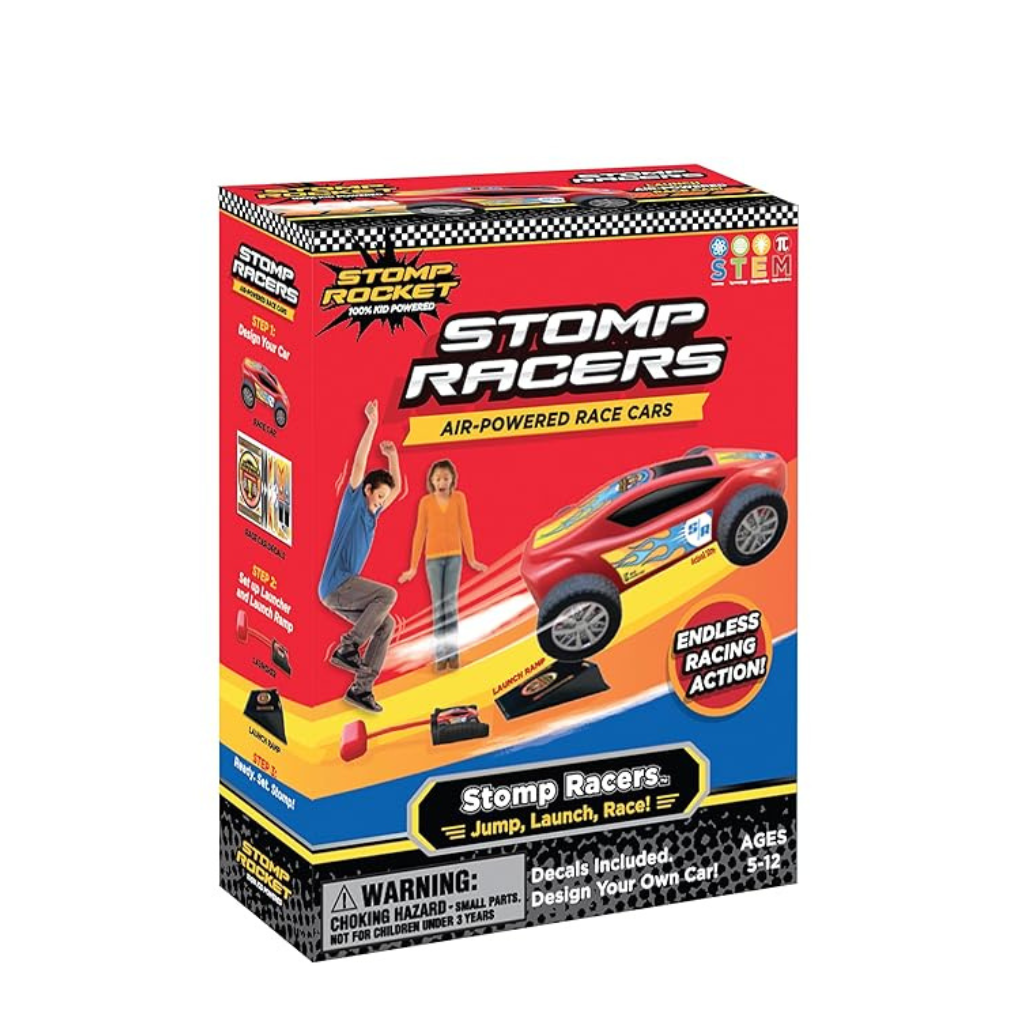 Stomp Rocket Original Stomp Racers Car with 1 Cars & 1 Launcher for Kids Age 5 +