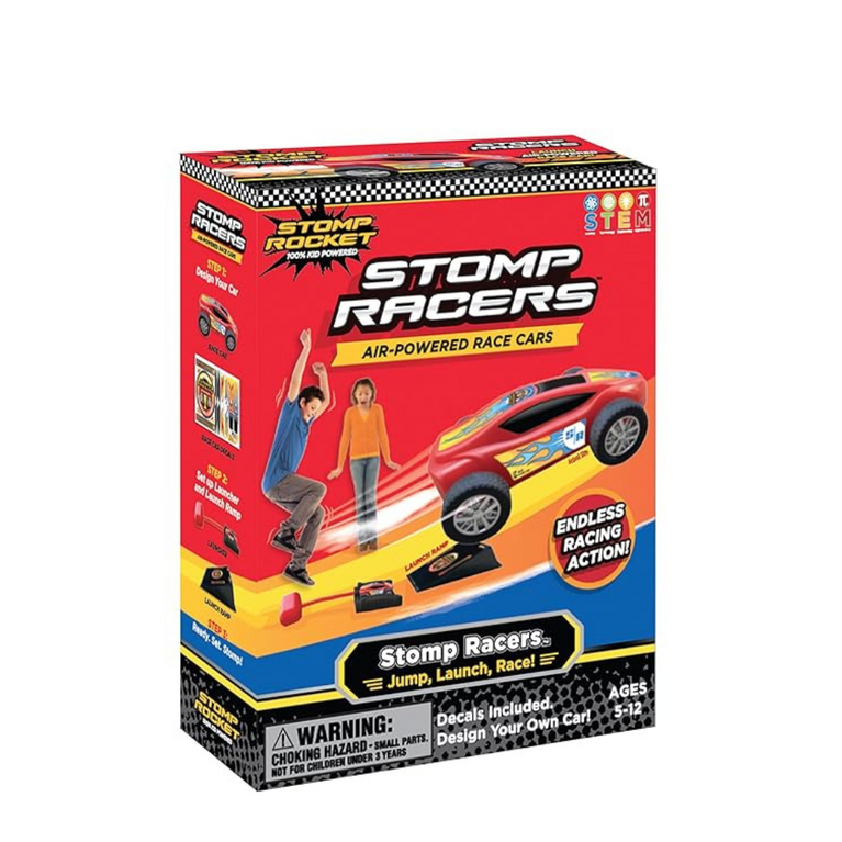 Stomp Rocket Original Stomp Racers Car with 1 Cars & 1 Launcher for Kids Age 5 +