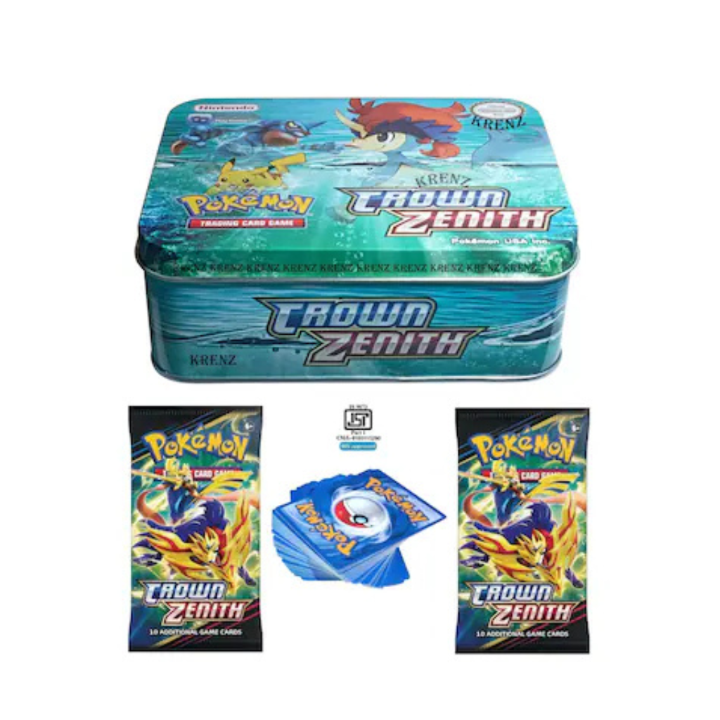 Pokemon Playing Card Crown Zenith Edition With 2 Booster Packs Playing Card Game For Kids