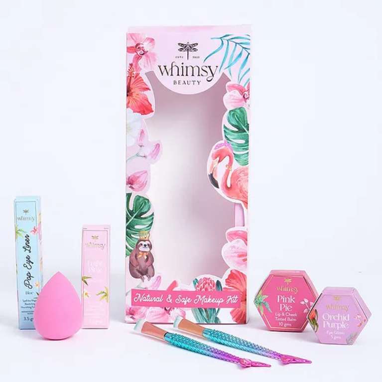 Whimsy Beauty Glow Up Beauty Kit (Icecream Shape) for Kids & Teens - Pack of 7