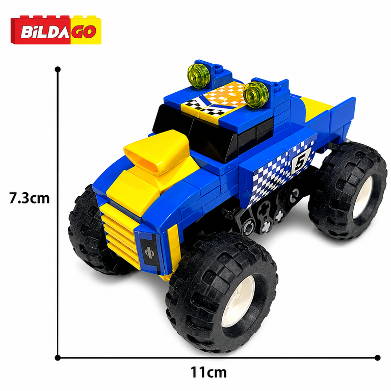 Bildago 3 in 1 X Terrain Viper V2 Sports Car 126 Pieces - SP13423