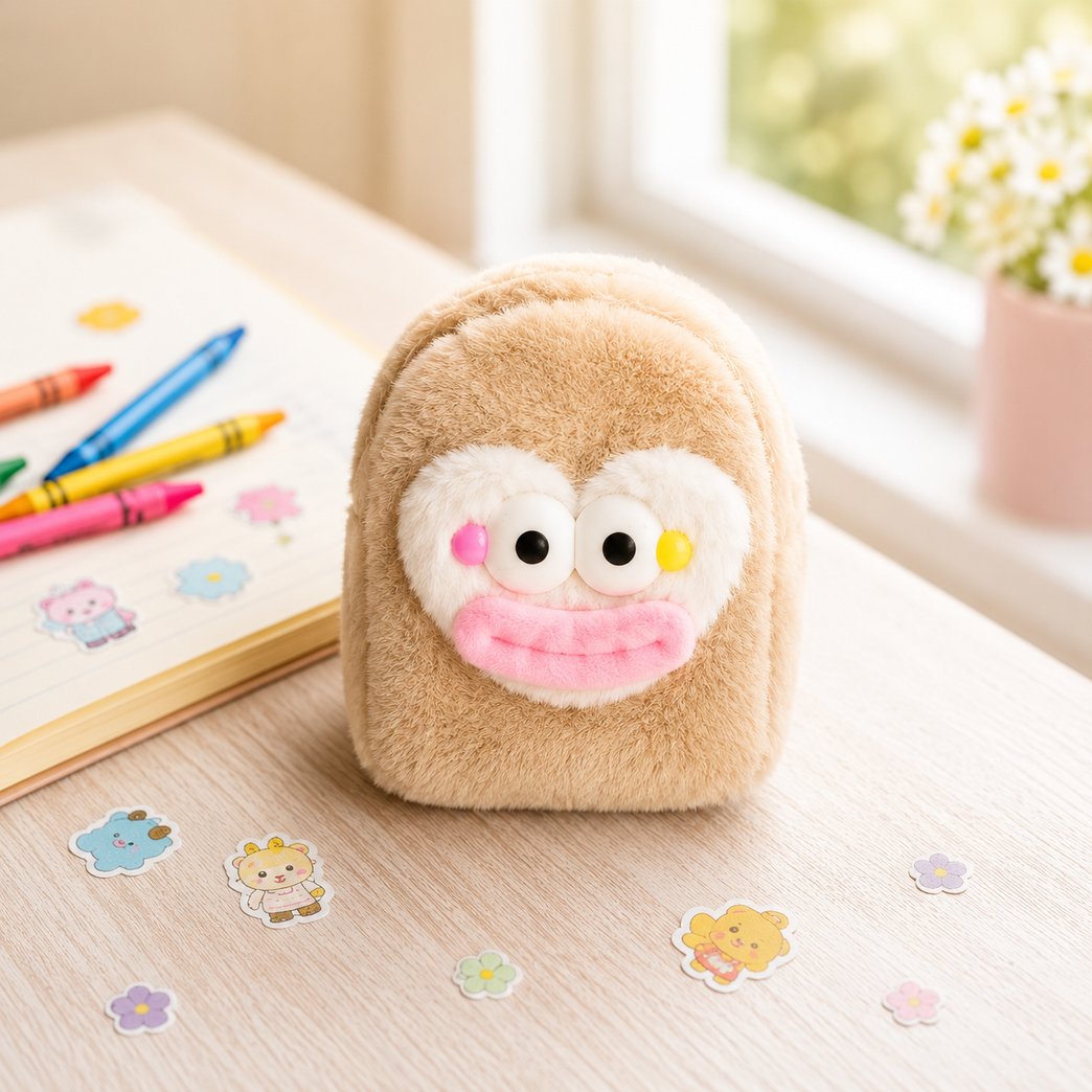 Cute Plush Mini Coin Purse Keychain for Kids