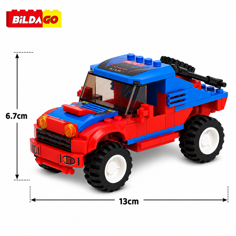 Bildago 3 in 1 X Terrain Geo Rover Sports Car 136 Pieces - SP13425