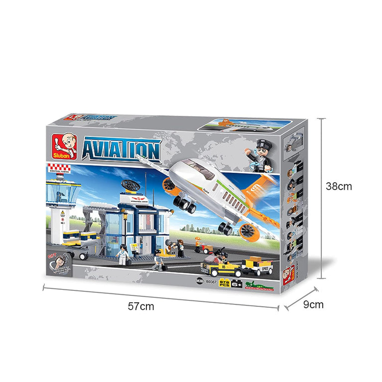Sluban Aviation-International Airport Building Blocks 13+ Years