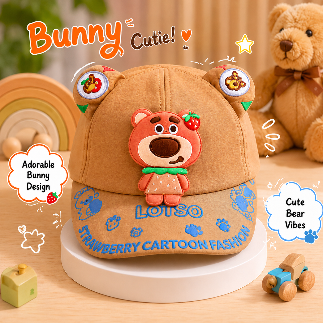 Ninos- Lotso Strawberry Bear Fancy Kids Cap