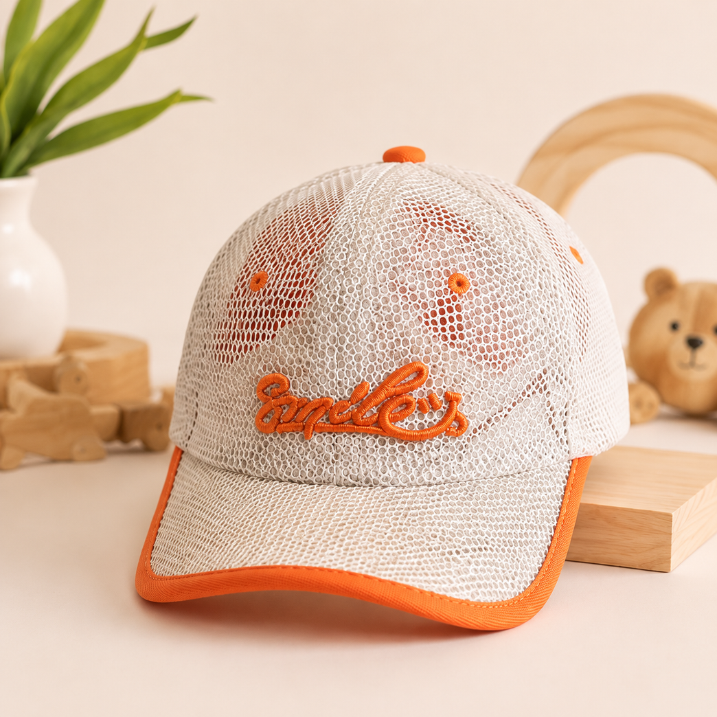 Kids Breathable Mesh Baseball Cap – Lightweight Summer Snapback Hat for Boys & Girls