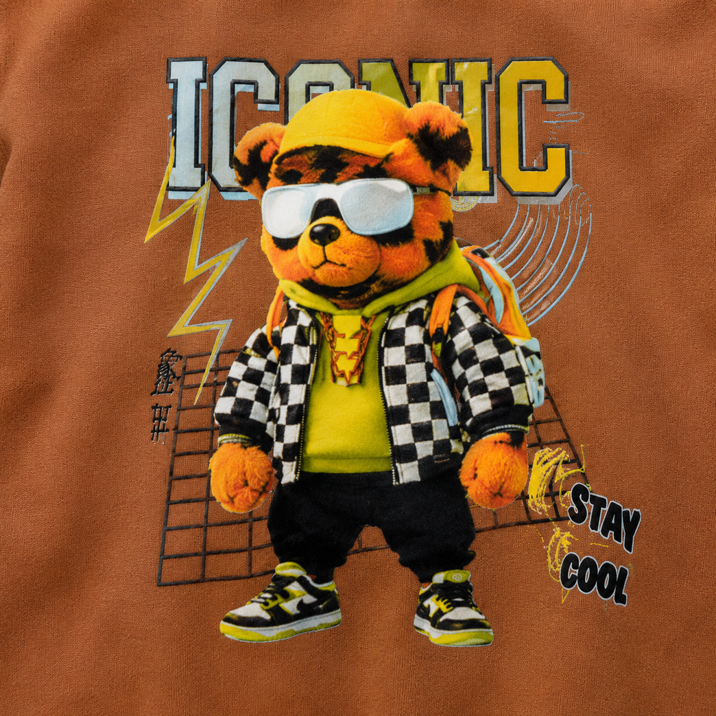 Cotton Lycra Co-Ord Clothing Set | Full Sleeve Graphic Sweatshirt & Jogger Pants | Soft Casual Winter Outfit for Boys
