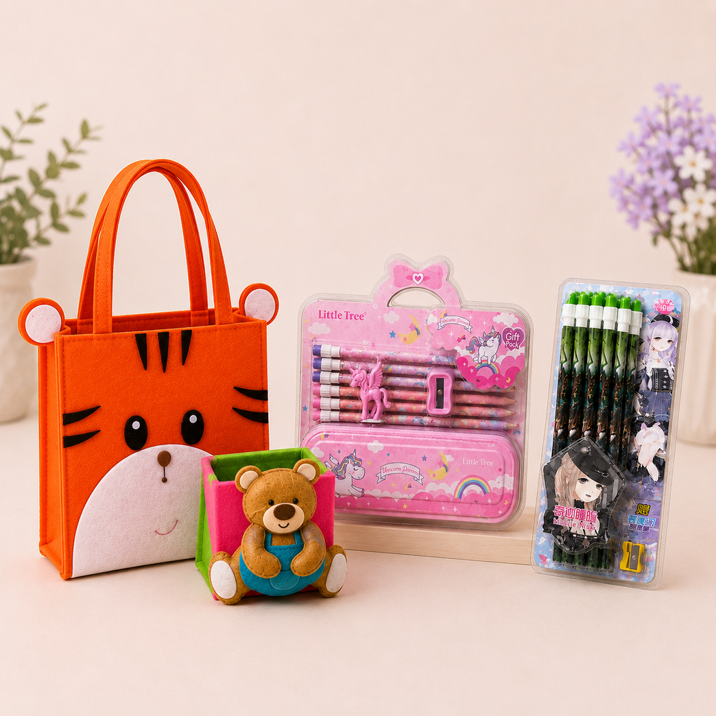 All-in-One Kids Stationery Bundle | School Supplies & Storage Accessories