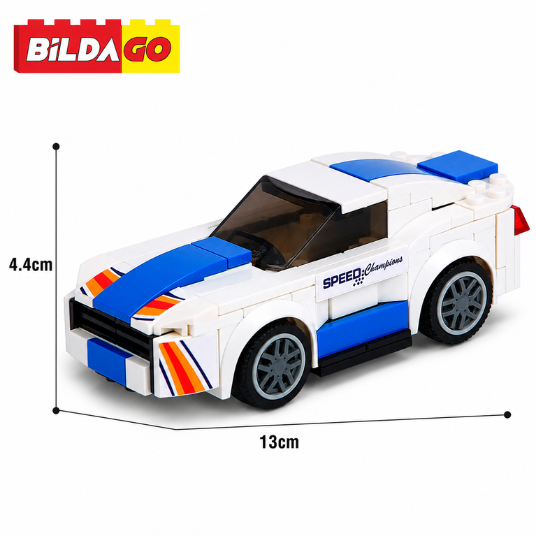 Bildago 3 in 1 Street Blaze Phantom Gt Sports Car 149 Pieces - SP13420