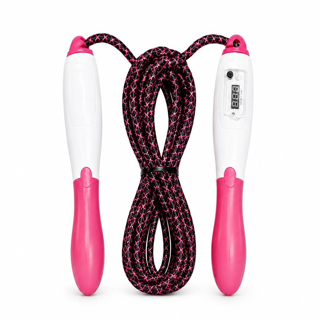 Counting Skipping Rope for Kids & Adults | Adjustable Fitness Jump Rope with Built-In Counter | Lightweight Exercise Rope for Cardio Workout