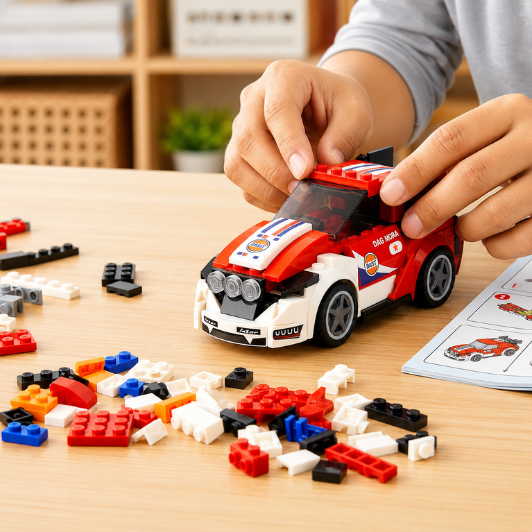 Bildago 3-in-1 Street Blaze Torque GT Sports Car Building Blocks Toy Set for Kids – Racing Car Construction Kit