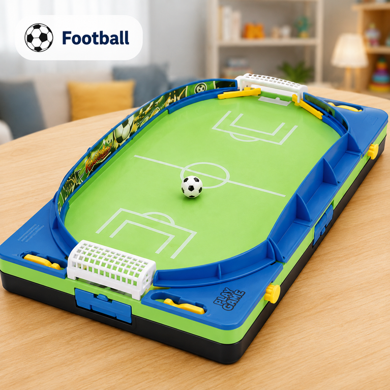 7-in-1 Tabletop Game Set for Kids | Mini Pool, Basketball, Football, Bowling, Golf, Air Hockey & Curling | Portable Indoor Family Board Game