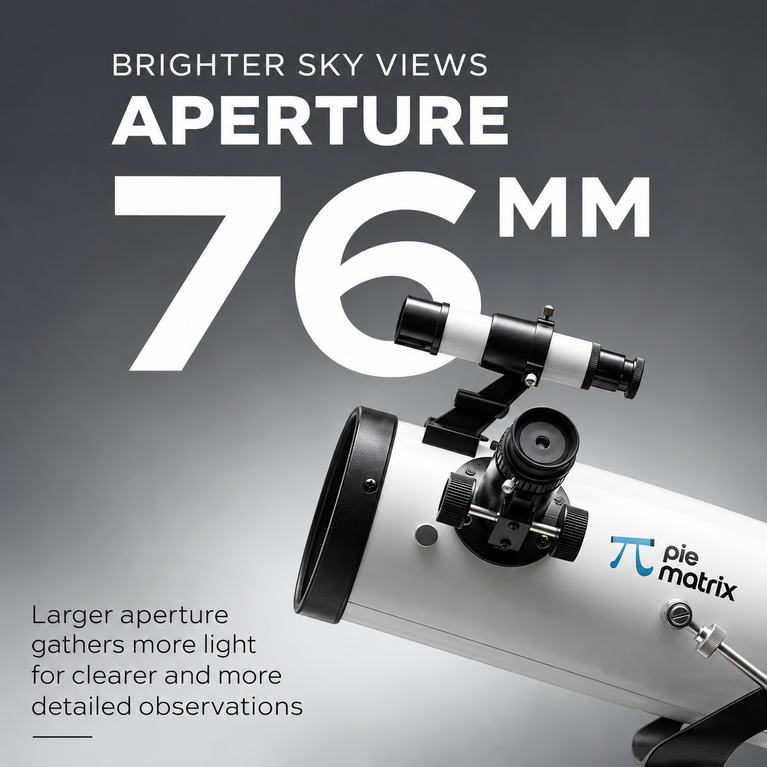 Pie Matrix Pegasus 76700 Telescope | 76mm Aperture, 700mm Focal Length
