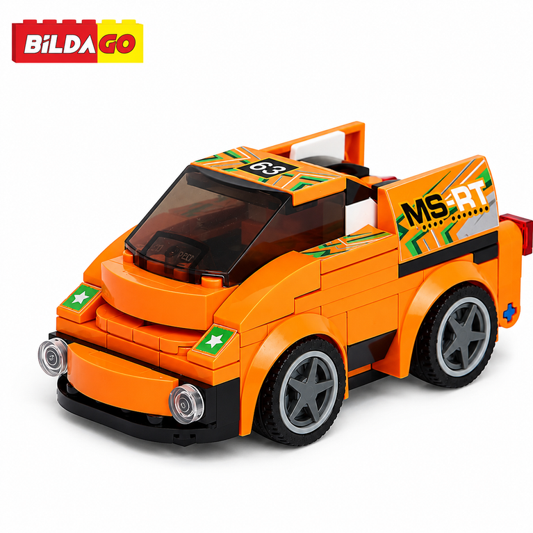 Bildago 3 in 1 Street Blaze Inferno Gt Sports Car 149 Pieces - SP13418
