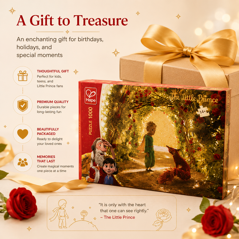 The Little Prince – The Garden of Roses 1000 Piece Jigsaw Puzzle for Teens &amp; Adults | Premium Family Puzzle Game | Collectible Artwork Puzzle