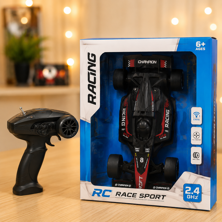 Race Champion 2.4GHz Remote Control Drift Formula Racing Car for Kids | High-Speed RC Car with Drift Tires | Ages 6+