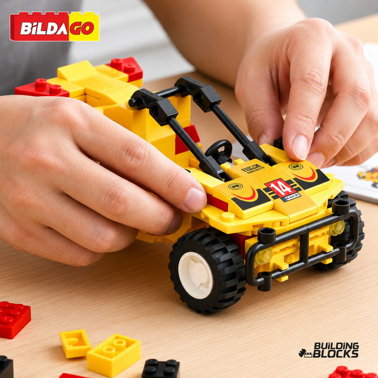 Bildago 3 in 1 X Terrain Mud Blaster Sports Car 134 Pieces - SP13424