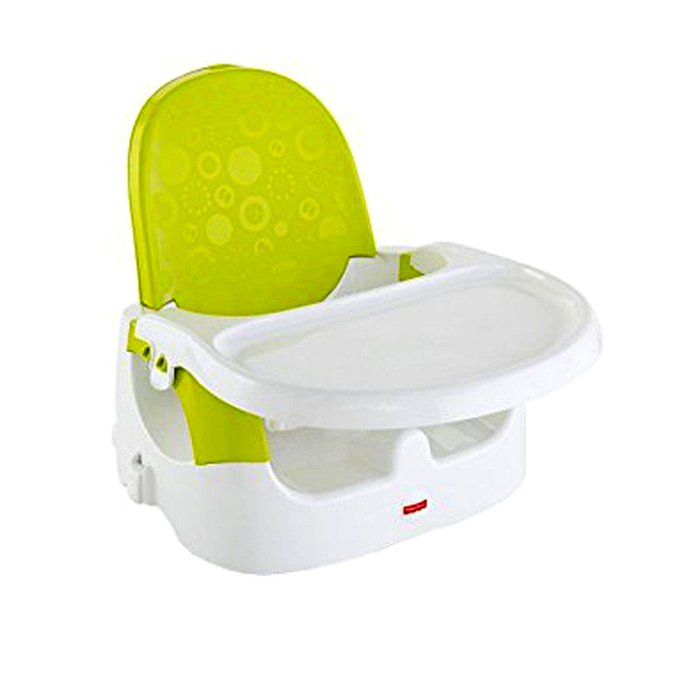 Fisher-Price Portable Baby Booster Seat with Tray | Foldable Feeding Chair for Toddlers | Travel-Friendly Baby Feeding Seat