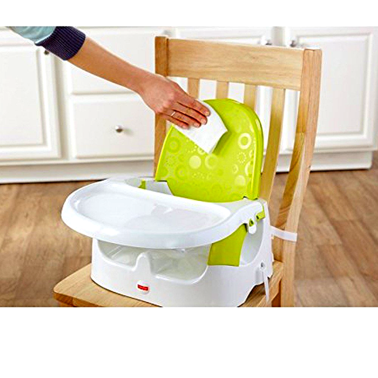Fisher-Price Portable Baby Booster Seat with Tray | Foldable Feeding Chair for Toddlers | Travel-Friendly Baby Feeding Seat