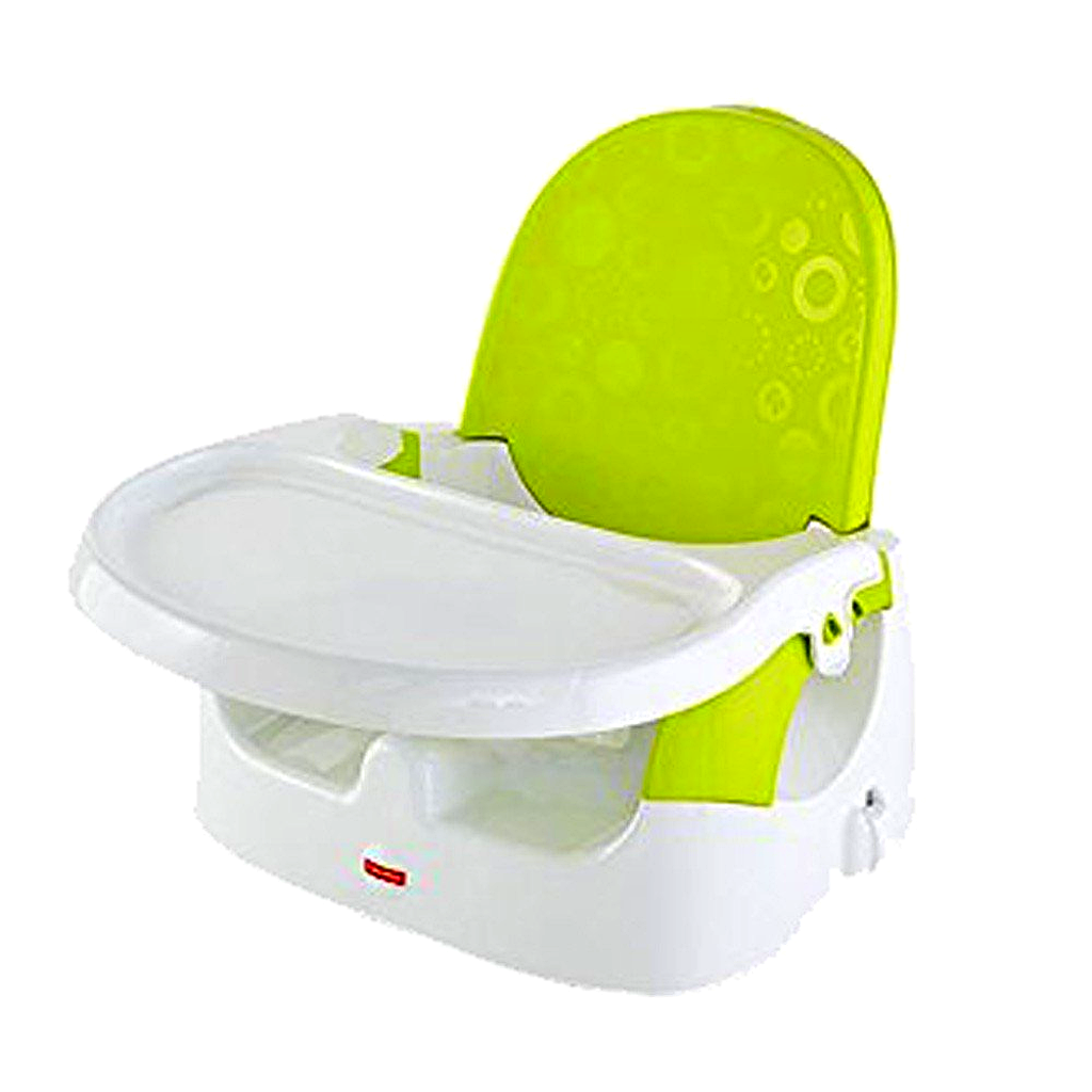 Fisher-Price Portable Baby Booster Seat with Tray | Foldable Feeding Chair for Toddlers | Travel-Friendly Baby Feeding Seat